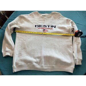 Pacific & Co. Destin Florida USA Sweatshirt 2XL Beige Crewneck Pullover
